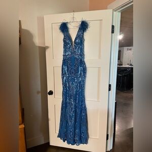 Jovani Prom Dress, Blue, size 8